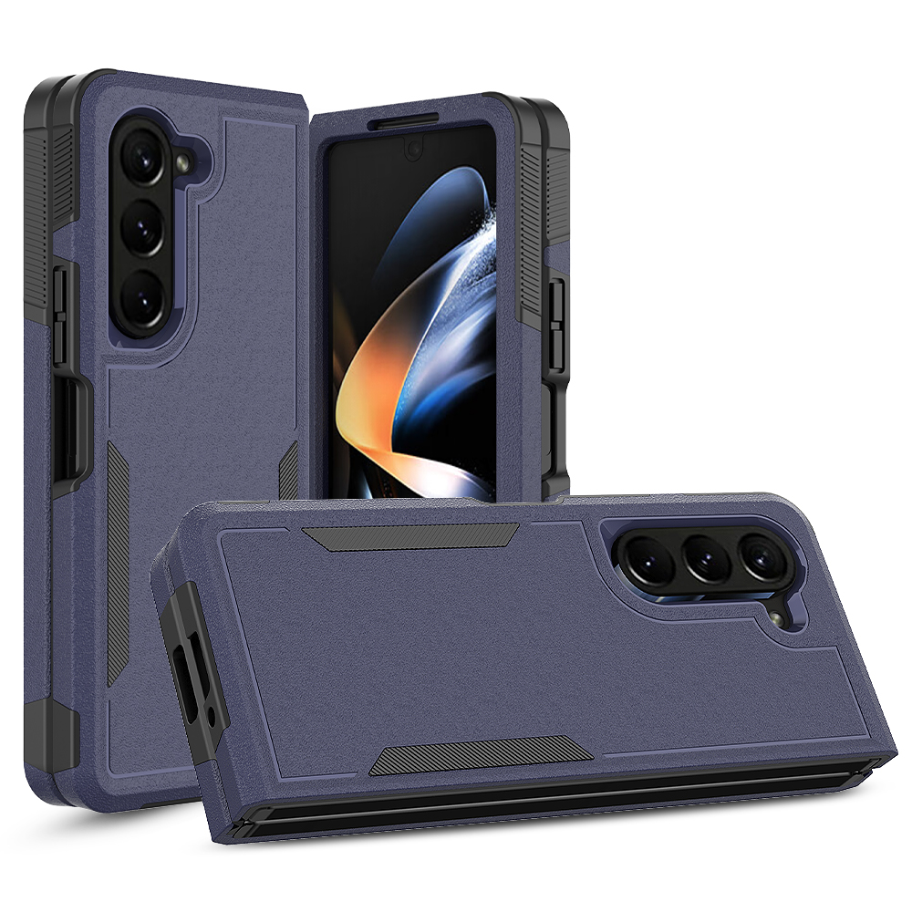 

Stoßdichtheit Für Samsung Galaxy Z Fold5 5G PC+TPU Slim Cover Anti-drop-telefonhülle - Dunkelblau, Galaxy Z Fold5 5G