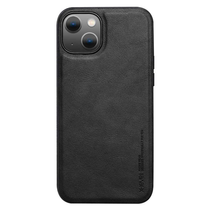 

X-level Bojue-3-serie Für Iphone 15 PU Leder+tpu-schutzhülle Anti-kratzer-telefonhülle - Schwarz, iPhone 15