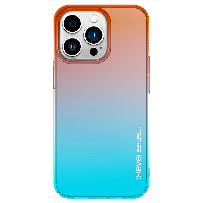 

X-level Für Iphone 15 Pro Max Colorful Series Hardpc Back Protector Case Color Spleißen Telefonabdeckung - Orange, iPhone 15 Pro Max
