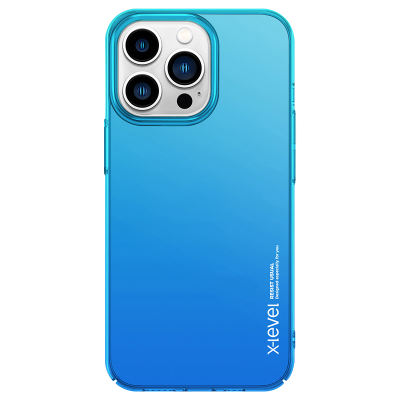 

X-level Für Iphone 15 Pro Max Colorful Series Hardpc Back Protector Case Color Spleißen Telefonabdeckung - Blau, iPhone 15 Pro Max