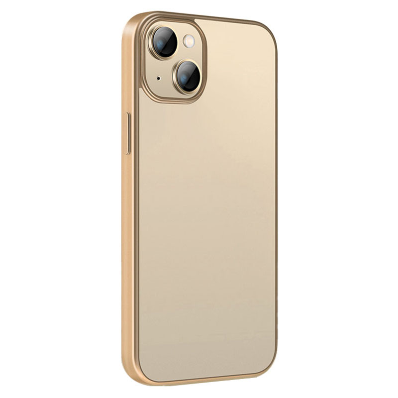 

X-level Für Das Iphone 15 Transparente Telefonabdeckung Kratzfestes Elektroplieren Weiche Tpu-hülle - Gold, iPhone 15