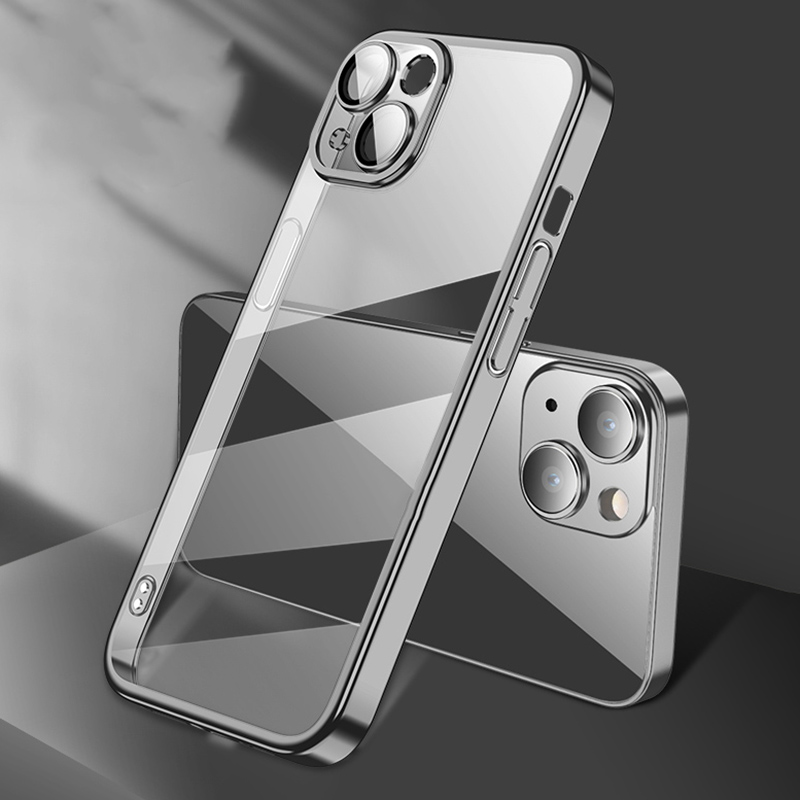 

X-level Für Iphone 15 Plus Elektroplattierte Tpu+pc-cover-kamera-objektivfilm Integrierter Telefongehäuse - Schwarz, iPhone 15 Plus