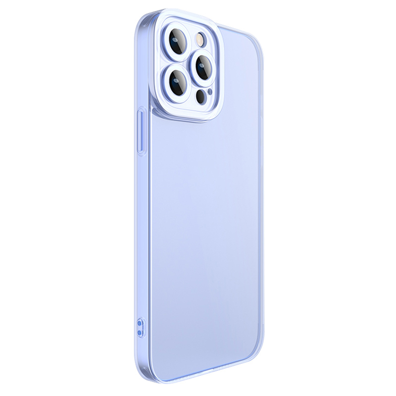 

X-level Für Iphone 15 Pro Max Präzise Ausschnitt Anti-fall-hülle Mattem Glas+tpu-telefonabdeckung - Blau, iPhone 15 Pro Max