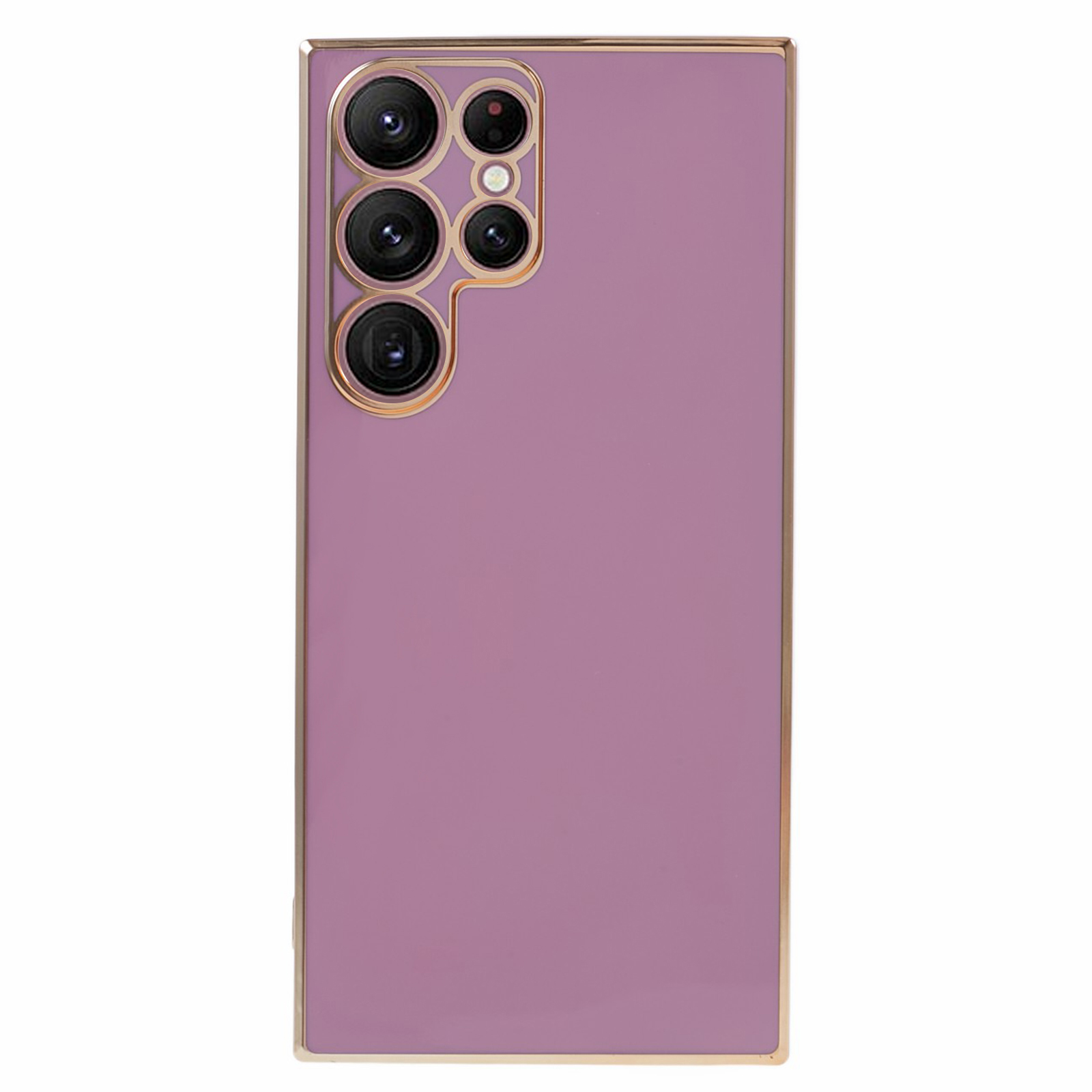 

Für Samsung Galaxy S23 Ultra Glossy Phone Case 6D Elektroplierte Kanten Soft TPU -abdeckung - Lila, Galaxy S23 Ultra