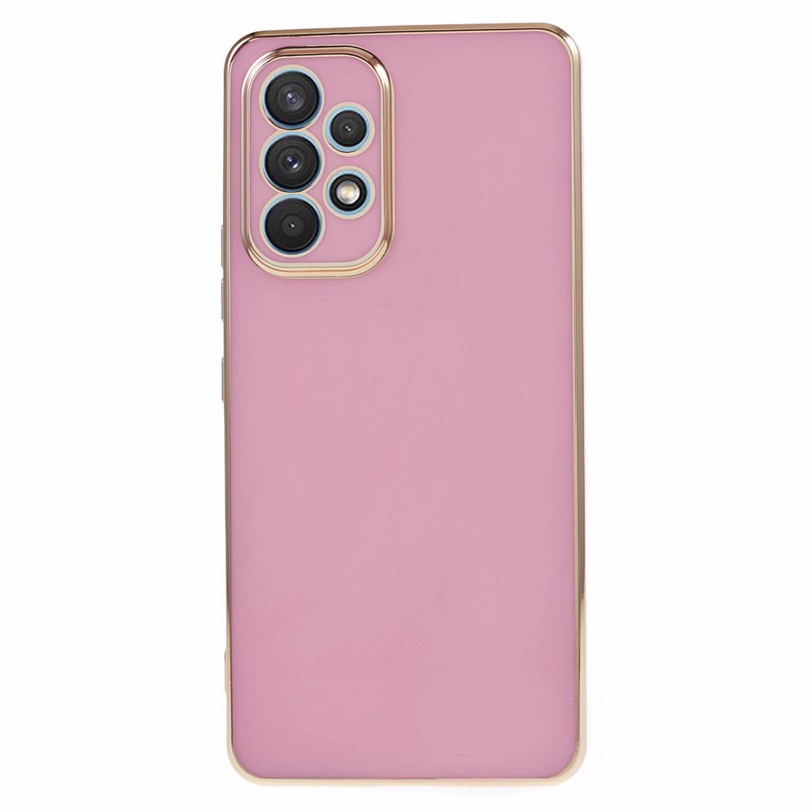 

Für Samsung Galaxy A33 5G Glossy Stoßdämpfer Schutzhülle 6d Elektroplatten TPU -telefonabdeckung - Lila, Samsung Galaxy A33 5G