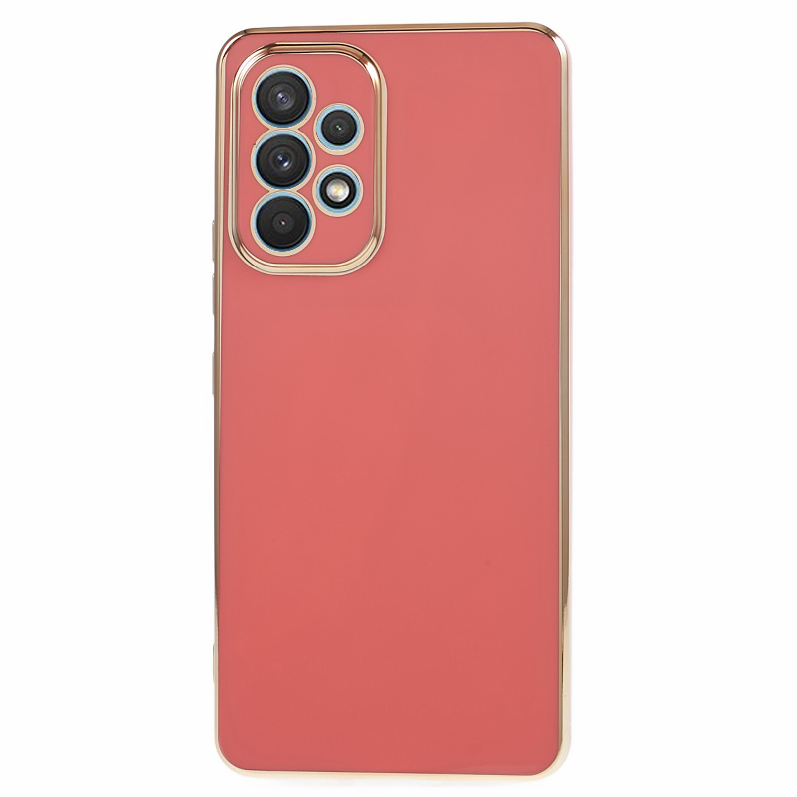 

6d Elektroplierendes Telefongehäuse Für Samsung Galaxy A52 4G / A52 5G / A52s 5g, Weiche TPU -glänzende Schutzabdeckung - Rot, Galaxy A52 4G