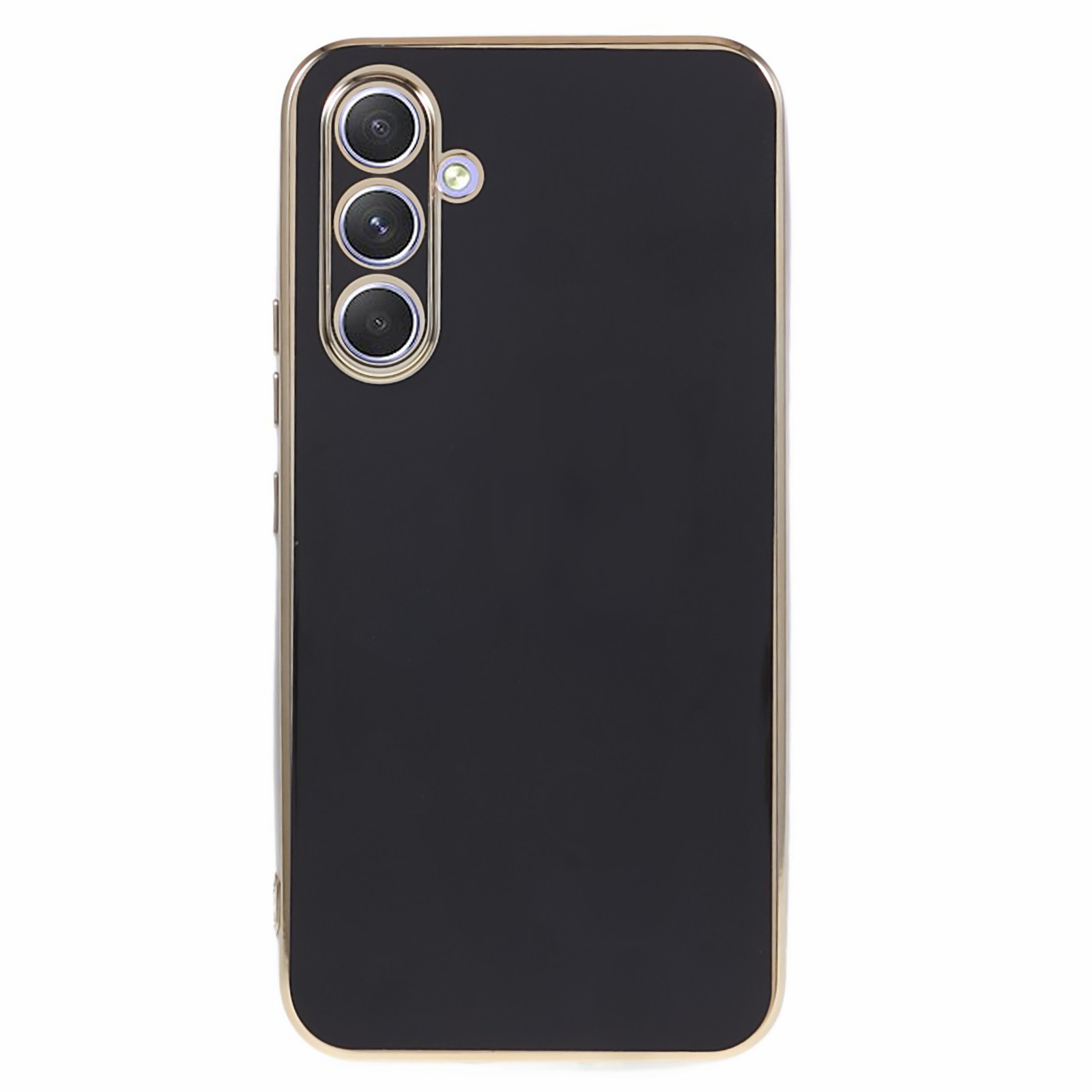

Für Samsung Galaxy A54 5G Soft TPU Phone Protective Case Glossy 6d Electroplating Rückenabdeckung - Schwarz, Galaxy A54 5G