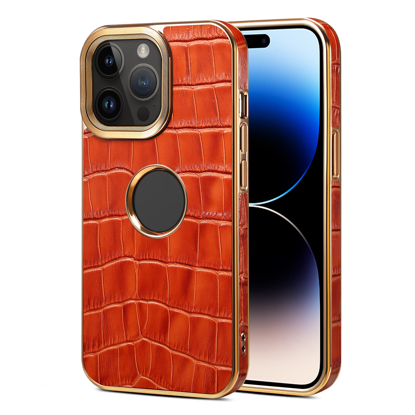

Für Iphone 15 Pro Maximaler Kuhleder Mit Schocksicherem TPU+PC Rückenabdeckung Für Iphone 15 Pro Maximaler Kuhleder. - Rot, iPhone 15 Pro Max