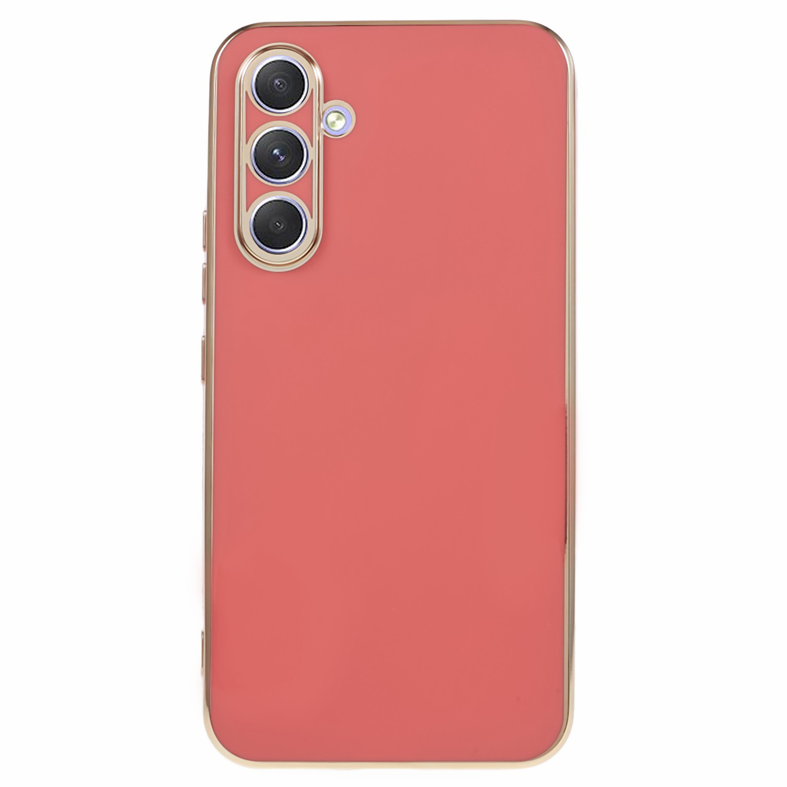 

Schutzhülle Für Samsung Galaxy M14 5g, Glänzende 6D -elektroplierende Weiche TPU -telefon -abdeckung - Rot, Galaxy M14 5G