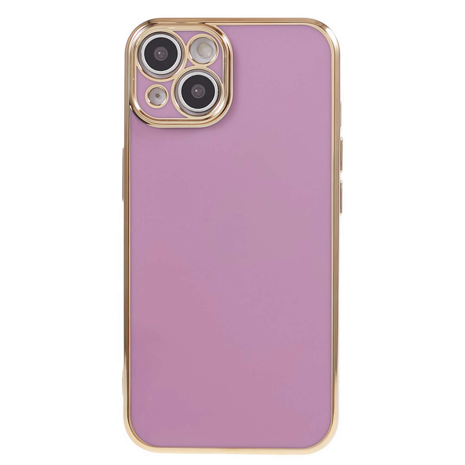 

Für Das Iphone 15 Plus 6D Elektroplierende Abdeckung Hochglänzende Weiche TPU -drop -schutzhülle - Lila, iPhone 15 Plus