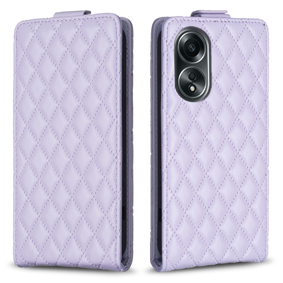 

BF30 Für Oppo A58 4G / A98 5G Eingeprägter PU Lederständer Telefonhülle Vertikale Flip -karten -slots Deckung - Lila, Oppo A58 4G