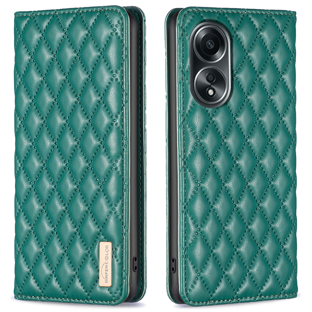 

Binfen Color BF Style-16 Für Oppo A58 4g / A98 5G PU Lederstand Cover -kartenhalter Telefonhülle - Grün, Oppo A58 4G