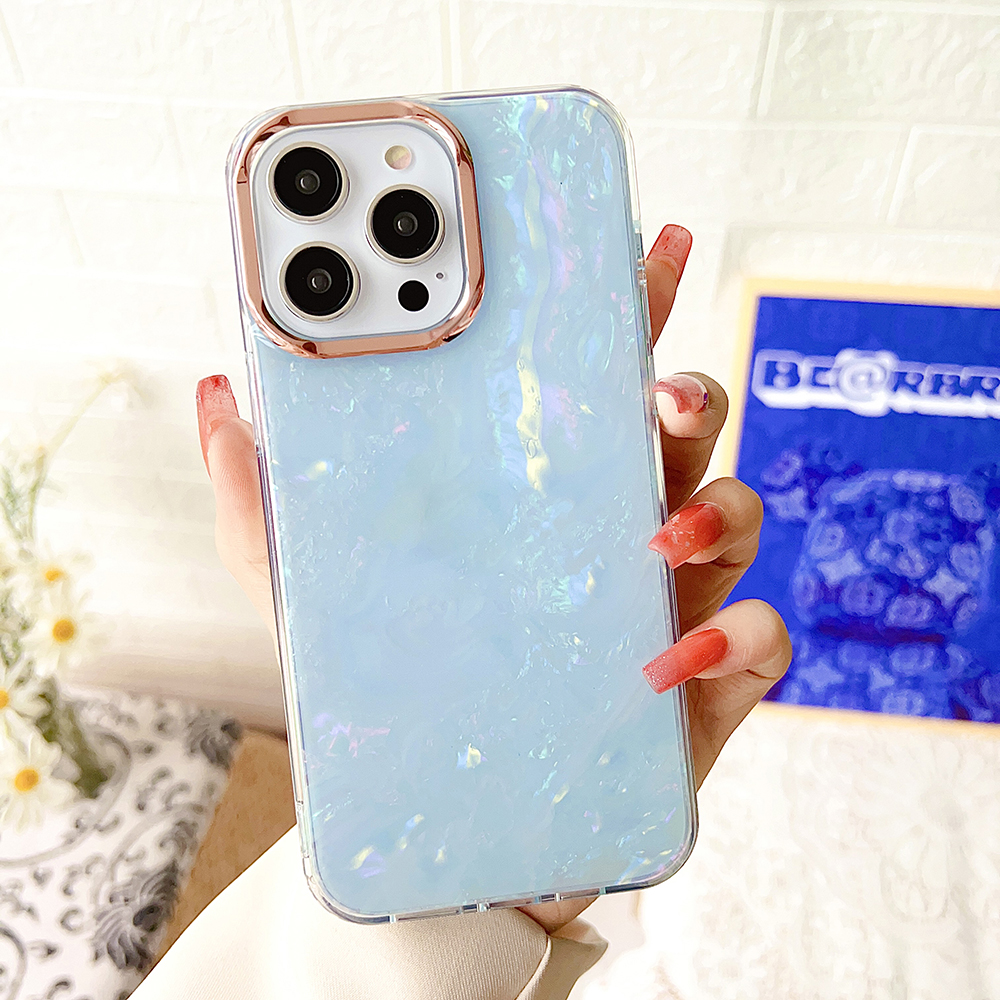 

Für Iphone 15 Pro Herbstschutz TPU+PC Phone Deckung IMD -shell -muster Zurück -beschützer Hülle - Baby Blau, iPhone 15 Pro