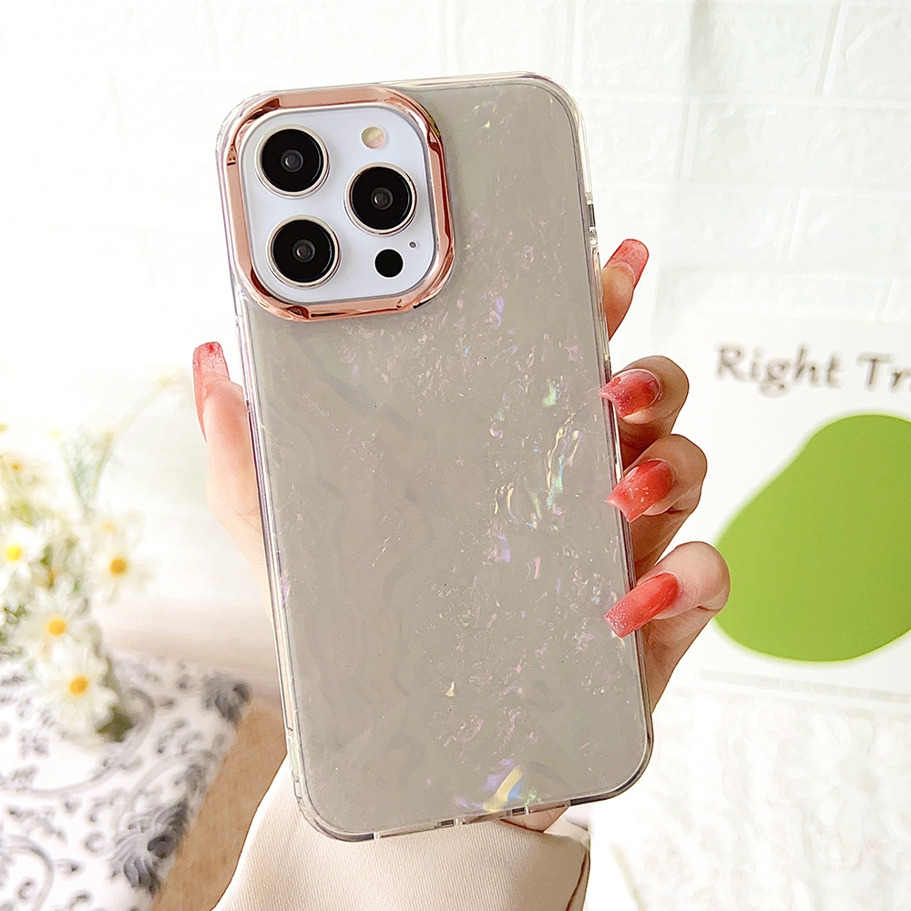 

Für Iphone 15 Pro Herbstschutz TPU+PC Phone Deckung IMD -shell -muster Zurück -beschützer Hülle - Hellgrau, iPhone 15 Pro