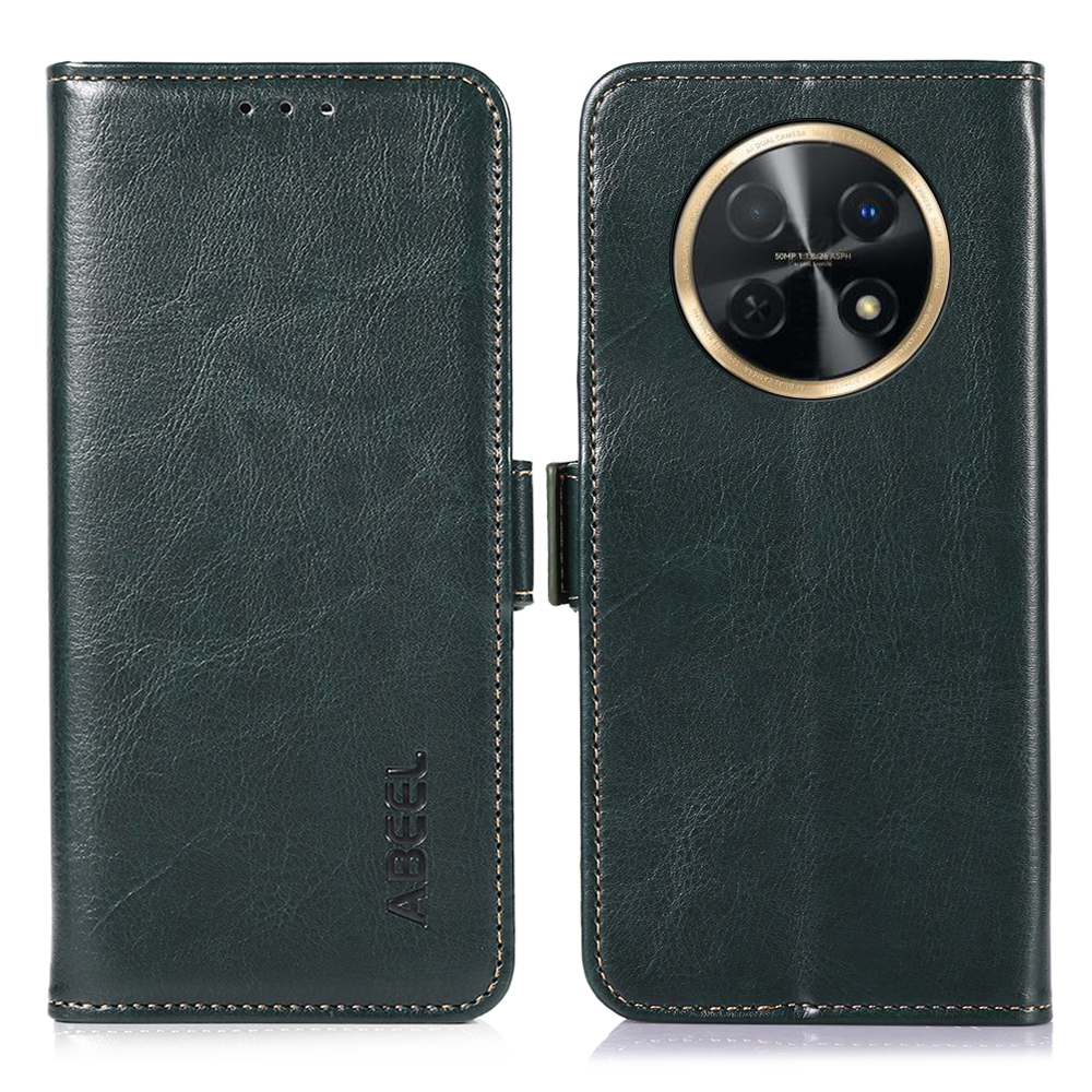 

Abel Für Huawei Nova Y91 4g / Genießen Sie 60x Crazy Horse Texture Case PU Leder Brieftasche Smartphone Cover - Grün, Huawei nova Y91 4G