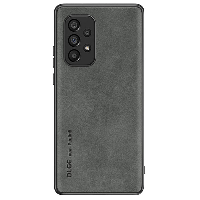 

Olge Für Samsung Galaxy A53 5G PU Leder + TPU Telefon Hülle Kratzfeste Abdeckung - Grau, Samsung Galaxy A53 5G