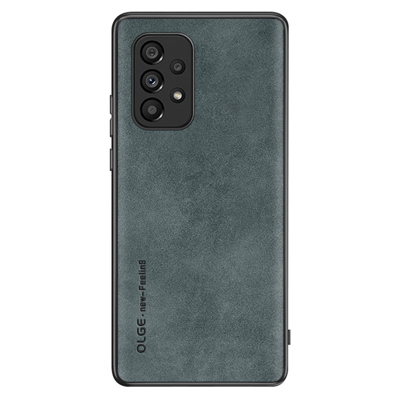 

Olge Für Samsung Galaxy A53 5G PU Leder + TPU Telefon Hülle Kratzfeste Abdeckung - Grün, Samsung Galaxy A53 5G