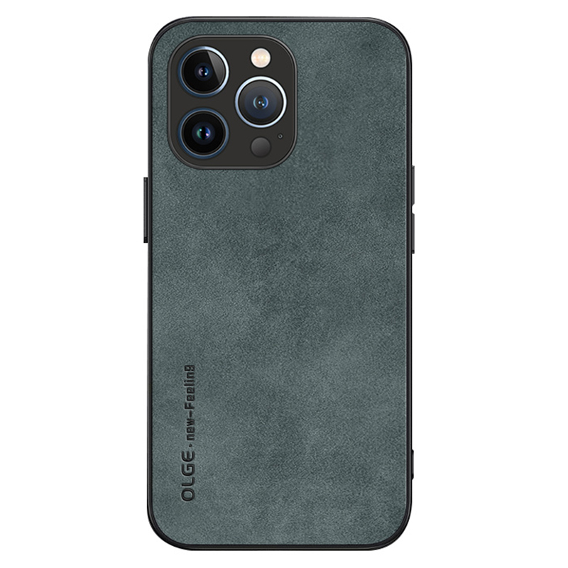 

Olge Für Iphone 15 Pro Schockdelie Zurück -abdeckung PU Leder Beschichtetes TPU Slim Hülle - Grün, iPhone 15 Pro