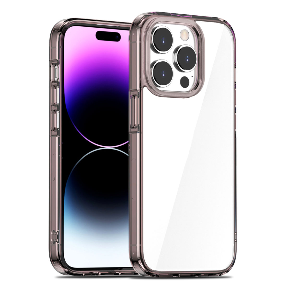 

Diamond Series Phone Hülle Für Iphone 15 Pro Max, Hohe Transparenz -pc+tpu -rückzugabdeckung - Transparent Braun, iPhone 15 Pro Max