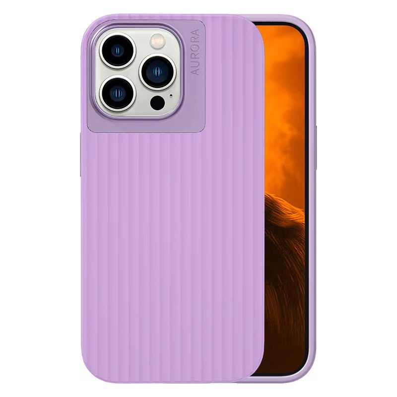 

Für Das Iphone 15 Pro Max Herbst Proof Flüssig Silikon+pc+aluminiumlegierung Telefonhülle Flocken Sie Die Abdeckung - Lila, iPhone 15 Pro Max