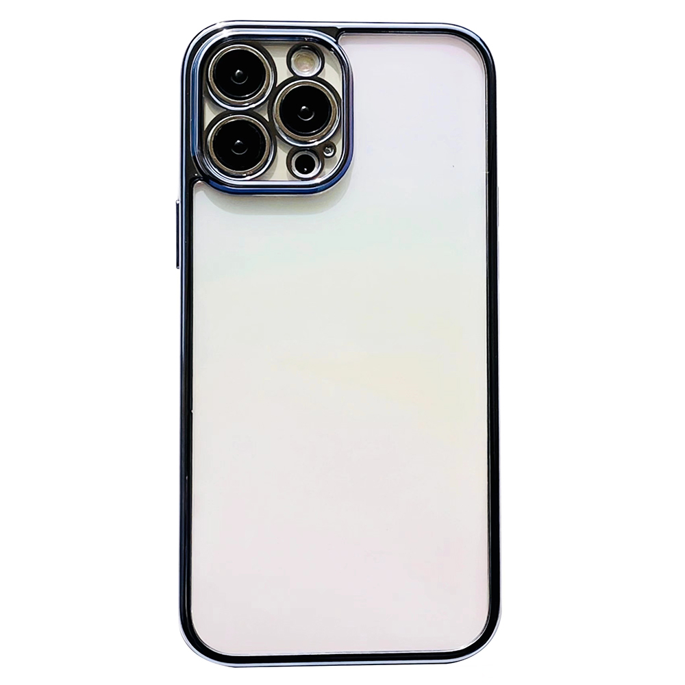 

Für Iphone 15 Pro Anti-srcatch-schutzhülle TPU+PC Buntes Elektroplierende Telefonabdeckung - Blau, iPhone 15 Pro