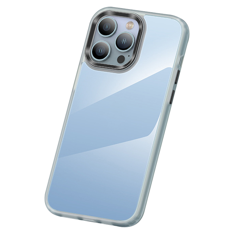 

Ultra Clear Schocksicheres Hülle Für Iphone 15 Pro Slim PC+TPU -telefonschale Mit Metalllinsenrahmen - Durchscheinend, iPhone 15 Pro