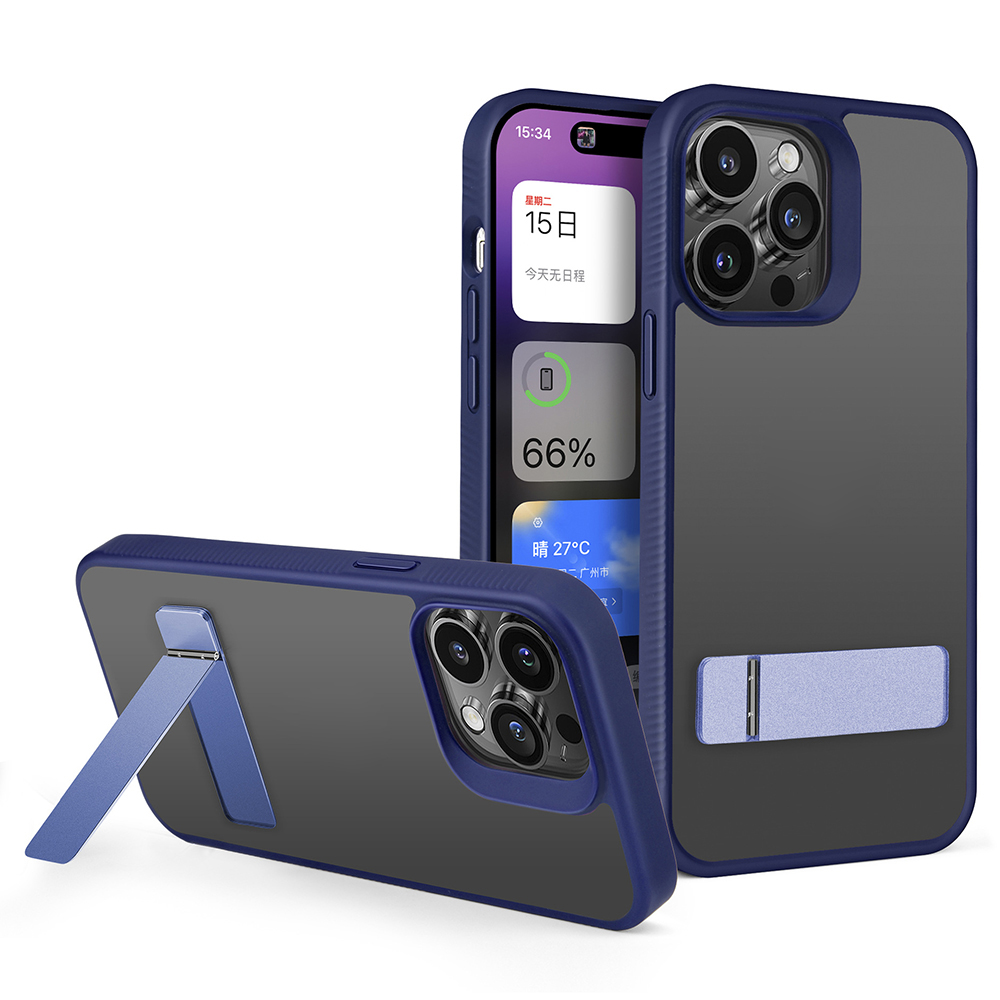 

G-style-telefonabdeckung Für Iphone 15 Plus, Anti-drop-skin-touch-tpu+acrylkickständer-telefonhülle - Saphir, iPhone 15 Plus