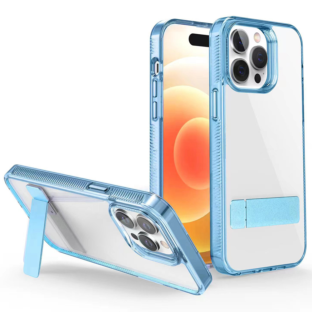 

G -stil Für Iphone 15 Kickstand TPU + Acrylhülle Herbstschutz Transparent Telefonabdeckung - Blau, iPhone 15