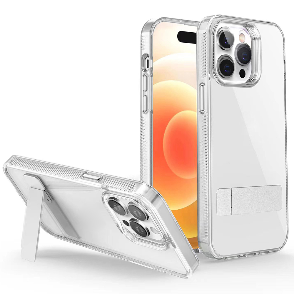 

G -stil Für Iphone 15 Kickstand TPU + Acrylhülle Herbstschutz Transparent Telefonabdeckung - Transparent, iPhone 15