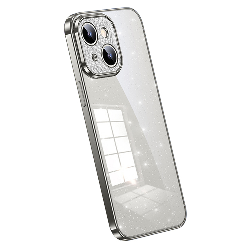 

Sulada Xingzuan -serie Für Iphone 15 Elektroplattenkoffer Glitter Strass Decor Schockdes TPU -telefon Rückzug - Weiß, iPhone 15