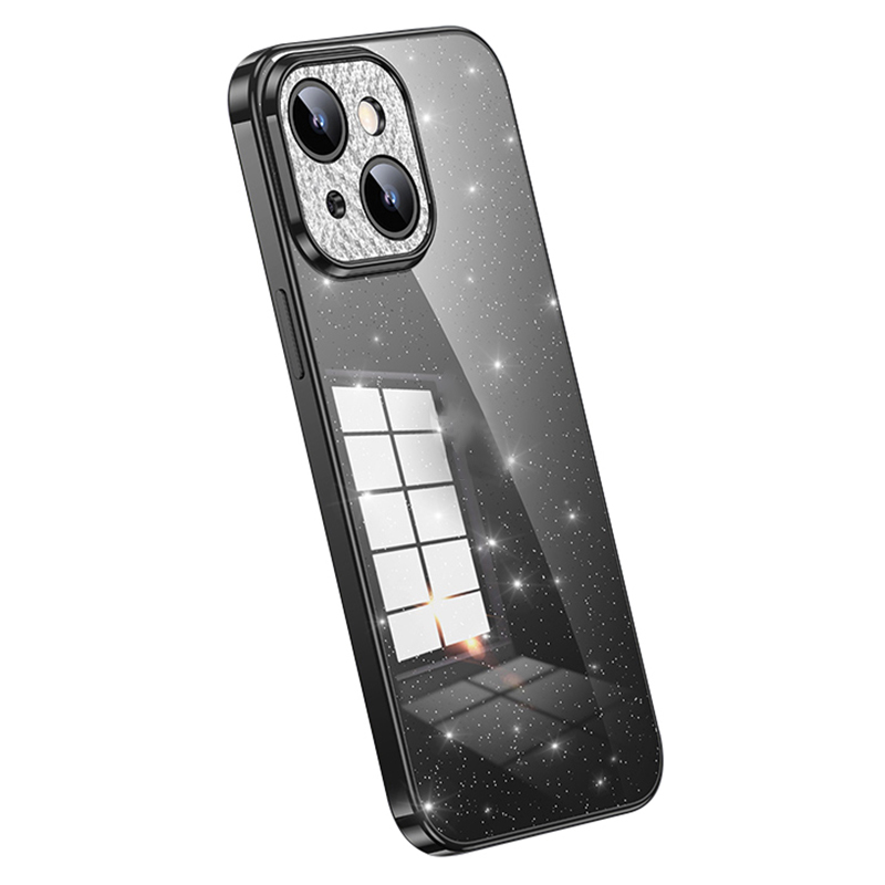 

Sulada Xingzuan -serie Für Iphone 15 Elektroplattenkoffer Glitter Strass Decor Schockdes TPU -telefon Rückzug - Schwarz, iPhone 15