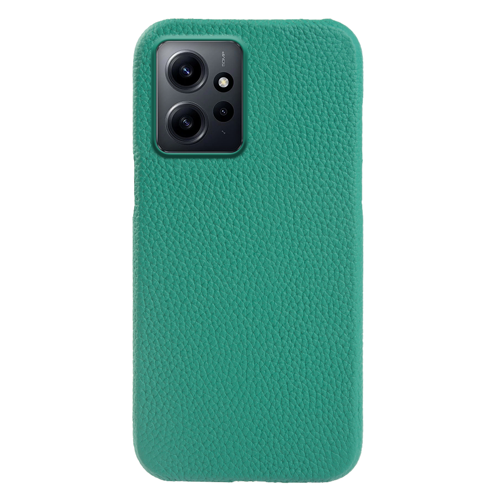 

Rückbedeckung Für Xiaomi Redmi Note 12 4G Echtes Kuhleder+pc Phone Guard Case Kompatibel Mit Magsafe - Cyan, Xiaomi Redmi Note 12 4G