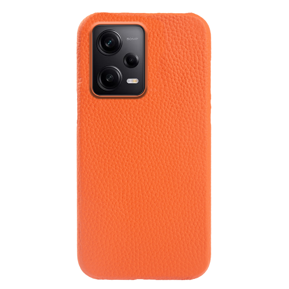 

Für Xiaomi Redmi Note 12 Pro 5g / Hinweis 12 Pro Speed ​​5g / Poco X5 Pro 5G Telefonhülle Echte Kuhleder -pc -magnetschale Mit Leder Mit Leder - Orange, Xiaomi Redmi Note 12 Pro 5G