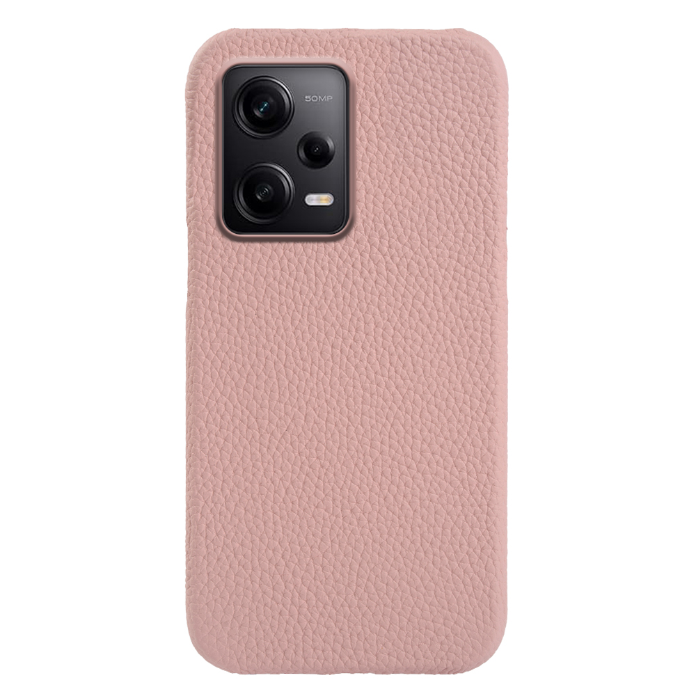 

Für Xiaomi Redmi Note 12 Pro 5g / Hinweis 12 Pro Speed ​​5g / Poco X5 Pro 5G Telefonhülle Echte Kuhleder -pc -magnetschale Mit Leder Mit Leder - Rosa, Xiaomi Redmi Note 12 Pro 5G