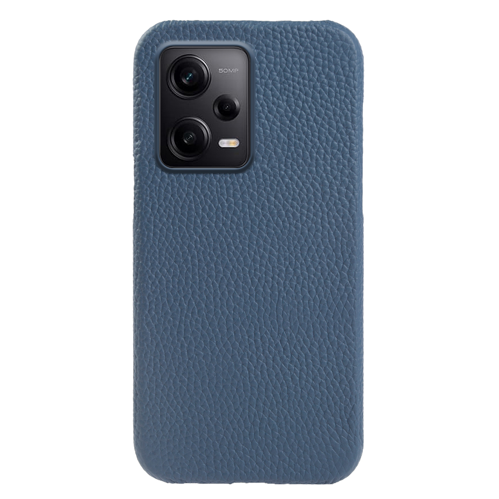

Für Xiaomi Redmi Note 12 Pro 5g / Hinweis 12 Pro Speed ​​5g / Poco X5 Pro 5G Telefonhülle Echte Kuhleder -pc -magnetschale Mit Leder Mit Leder - Blau, Xiaomi Redmi Note 12 Pro 5G