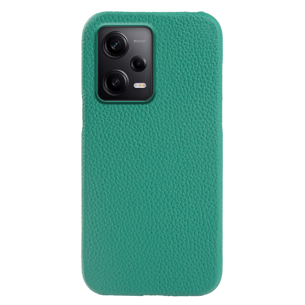 

Für Xiaomi Redmi Note 12 Pro 5g / Hinweis 12 Pro Speed ​​5g / Poco X5 Pro 5G Telefonhülle Echte Kuhleder -pc -magnetschale Mit Leder Mit Leder - Cyan, Xiaomi Redmi Note 12 Pro 5G