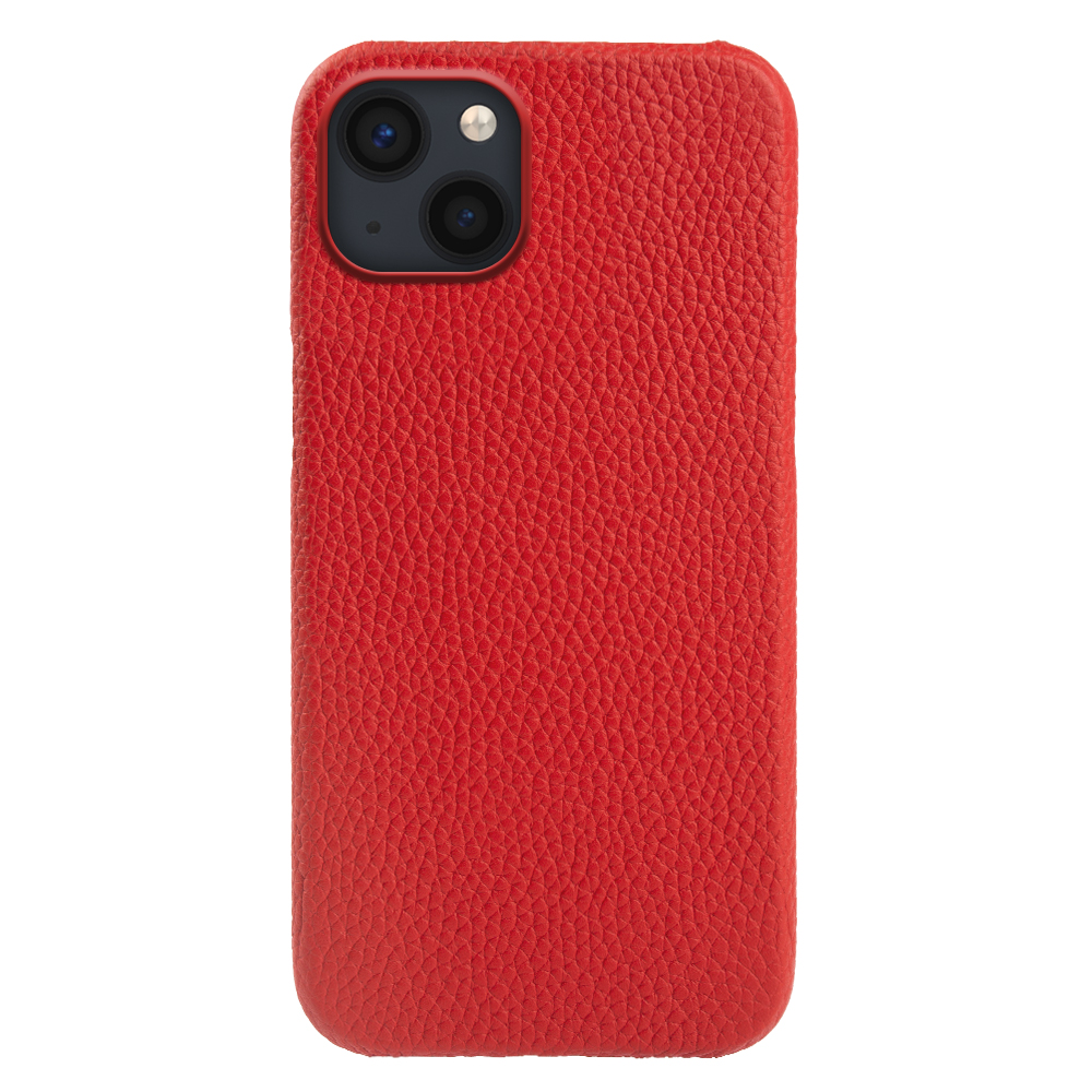 

Für Iphone 14 Rückdecke Echtes Kuhleder+pc Phone Guard Case Kompatibel Mit Magsafe - Rot, iPhone 14