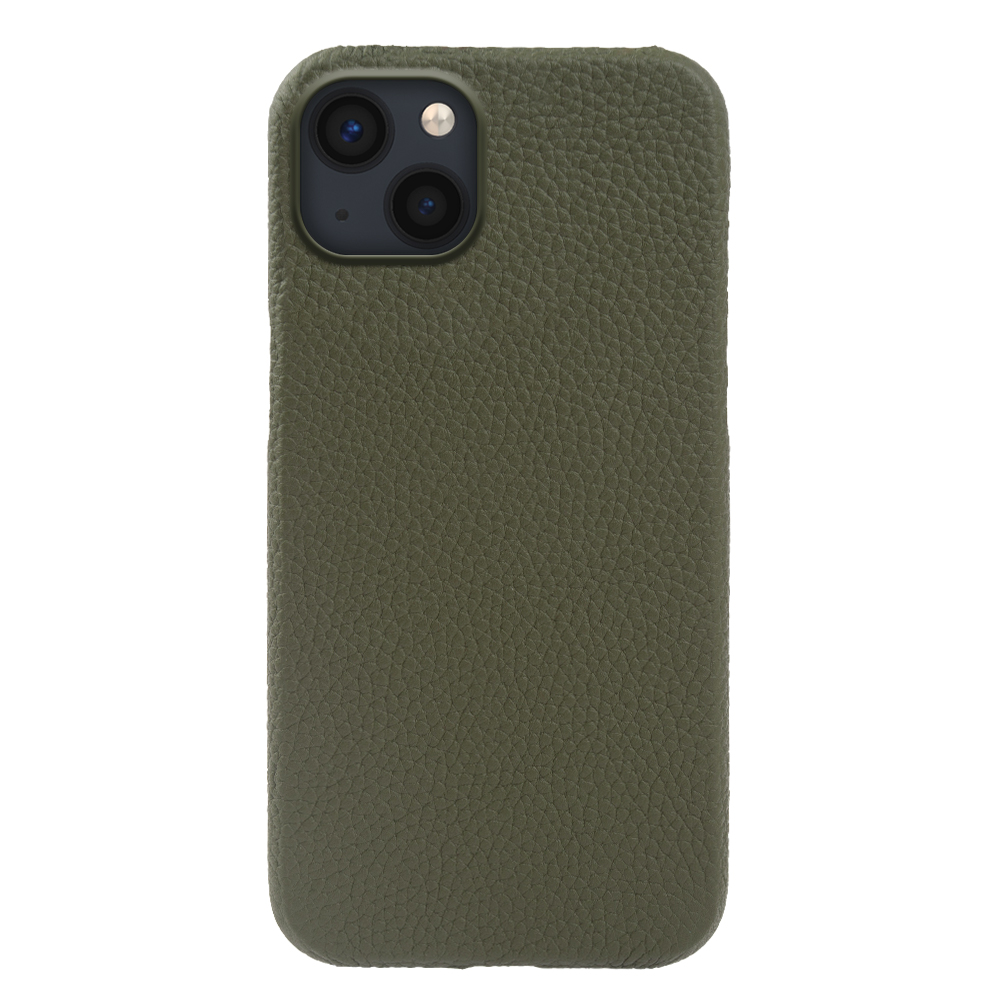 

Für Iphone 14 Rückdecke Echtes Kuhleder+pc Phone Guard Case Kompatibel Mit Magsafe - Grün, iPhone 14