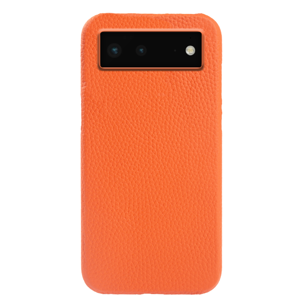

Für Google Pixel 6 Telefonkoffer Kompatibel Mit Magsafe Unvollständiger Abdeckung Echtes Kuhleder+pc Shell - Orange, Google Pixel 6