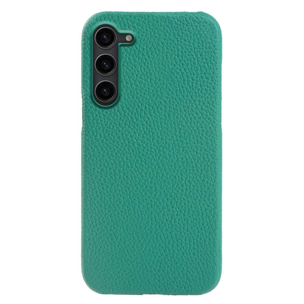 

Magnetisches Telefongehäuse Für Samsung Galaxy S23, Unvollständige Abdeckung Echtes Kuhleder -pc -schale - Cyan, Galaxy S23