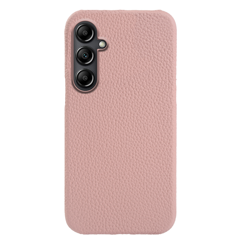 

Handy -hülle Für Samsung Galaxy A14 4G / 5g, Schockdes Echter Kuhleder -pc -rückenhülle Mit Leder -leder -pcs - Rosa, Galaxy A14 5G