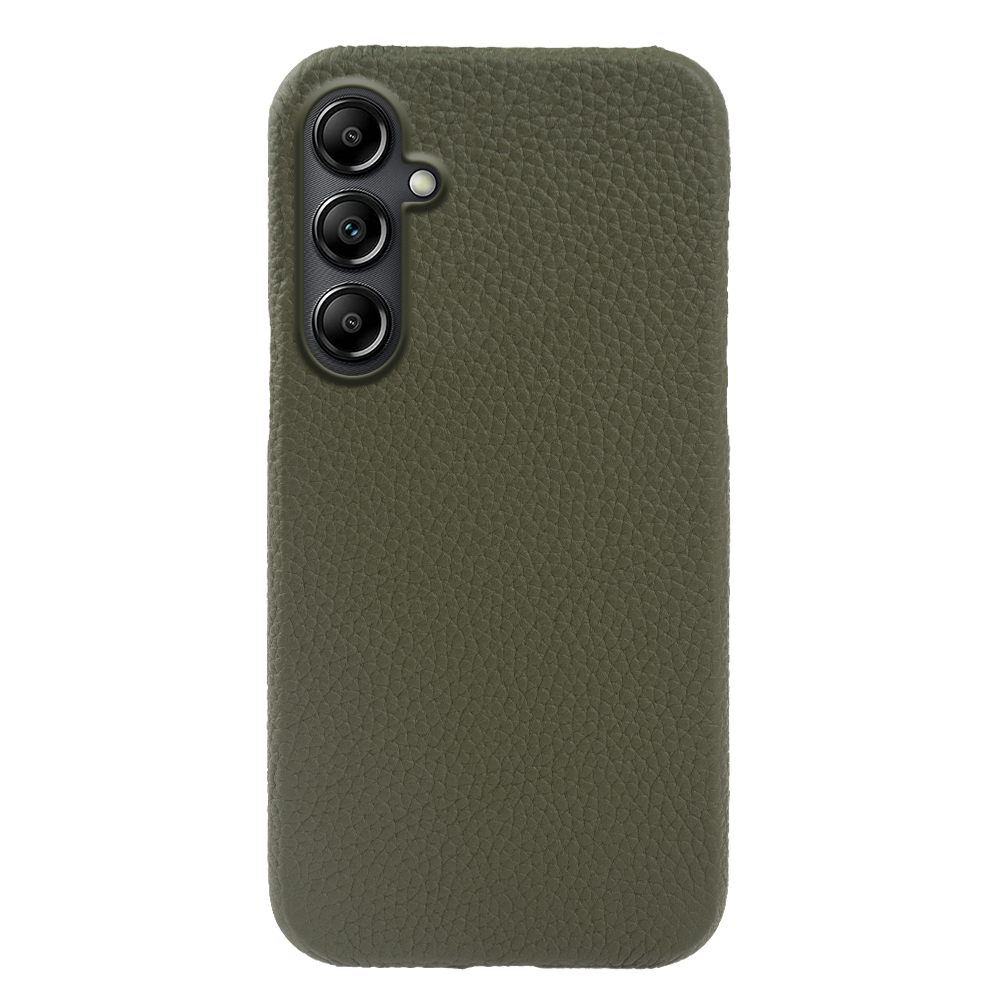 

Handy -hülle Für Samsung Galaxy A14 4G / 5g, Schockdes Echter Kuhleder -pc -rückenhülle Mit Leder -leder -pcs - Grün, Galaxy A14 5G