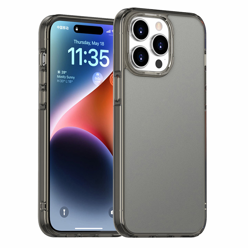 

Für Iphone 15 Vier Ecken Airbag Herbst Proof Phone Hülle Matte TPU+PC Back Protector Deckung - Braun, iPhone 15