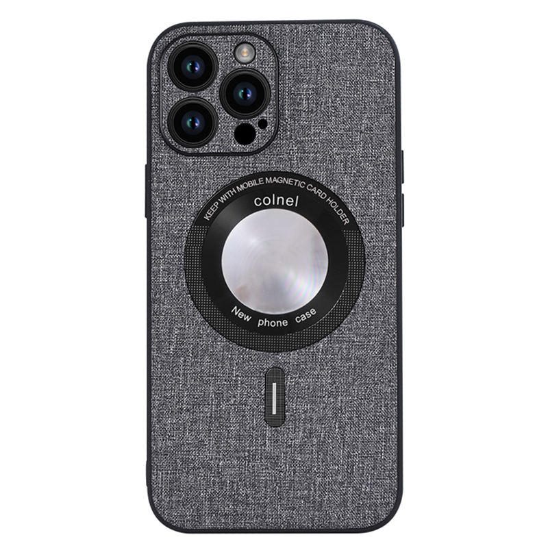 

Für Iphone 15 Pro Soft Tpu+stoff Schlank - Grau, iPhone 15 Pro