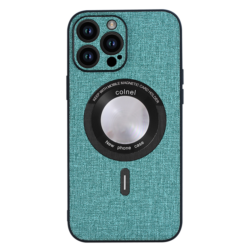 

Für Iphone 15 Pro Soft Tpu+stoff Schlank - Grün, iPhone 15 Pro