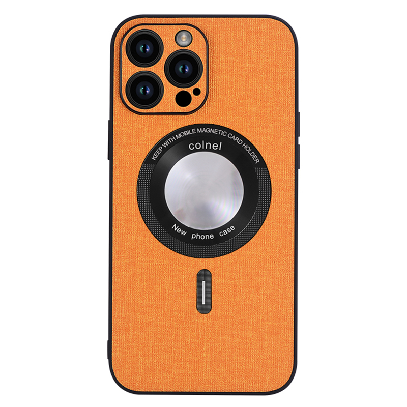 

Für Iphone 15 Pro Soft Tpu+stoff Schlank - Orange, iPhone 15 Pro