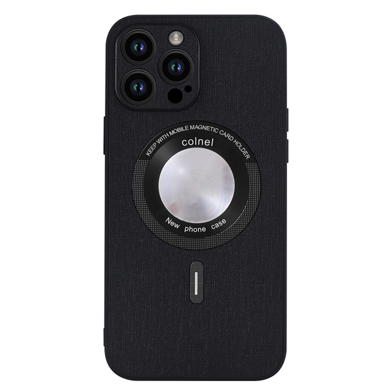 

Soft Tpu+stoff Schlanker Hülle Für Iphone 15 Hülle Kompatibel Mit Magsafe Anti-scratch-telefonabdeckung - Schwarz, iPhone 15