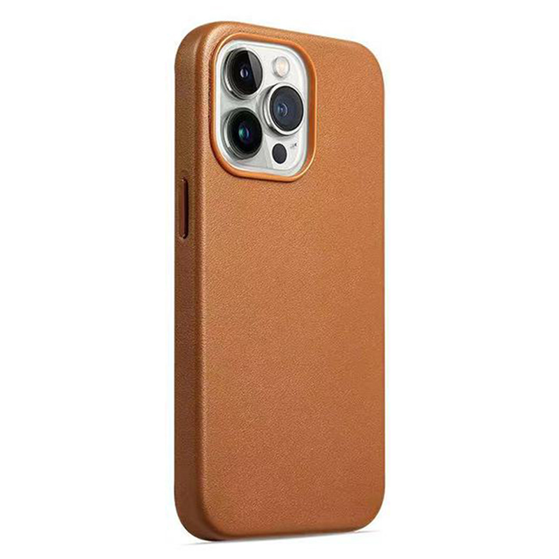 

Anti-drop-telefonhülle Für Iphone 15 Pu+pc-schutzschutzabdeckung Kompatibel Mit Magsafe Ladegerät - Braun, iPhone 15