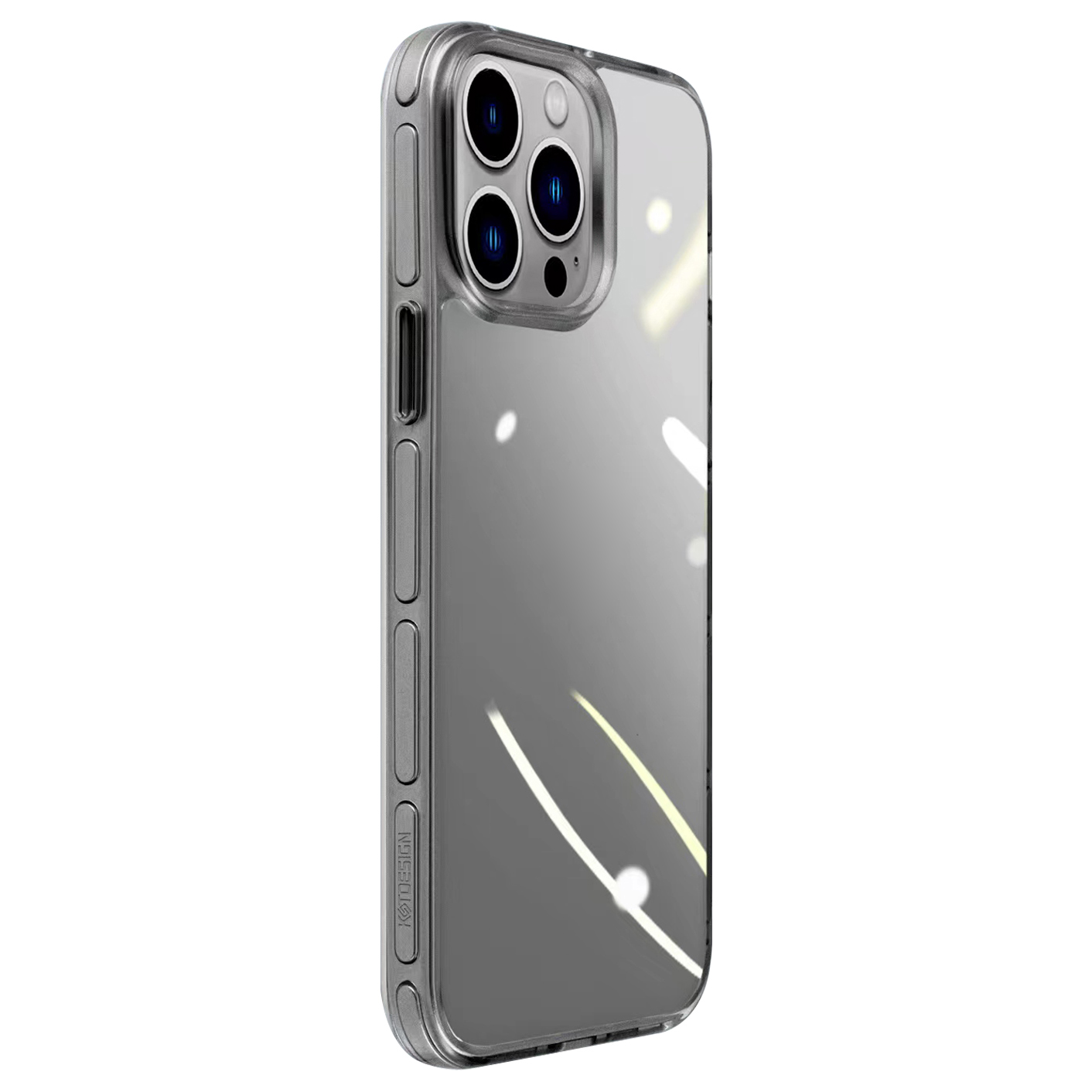 

Kstdesign Für Iphone 15 Plus Crystal Shield Series Elektroplatte PC+TPU -telefonhülle Rückseite Abdeckung - Schwarz, iPhone 15 Plus