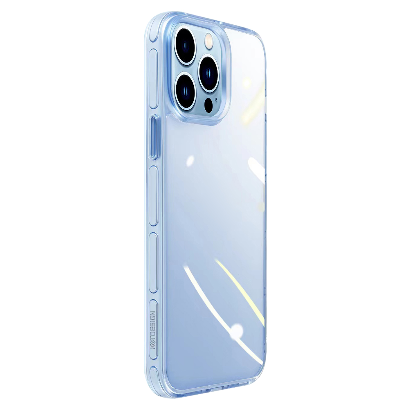 

Kstdesign Für Iphone 15 Pro Max Crystal Shield Series Anti-drop-rückdeckabdeckung Elektroplierende Pc+tpu-telefonhülle - Blau, iPhone 15 Pro Max